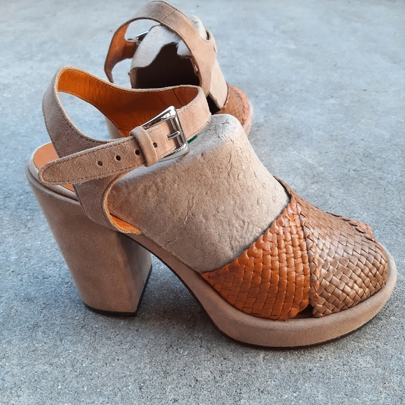 Stephane Kelian, Made in France, Braided Leather Platform Sandal, Luxury, SZ 9 - Picture 3 of 16